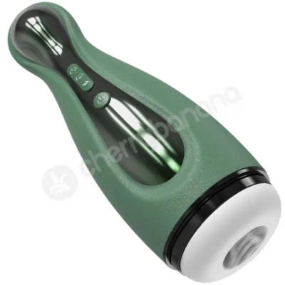 Bloom Green Deluxe Blowjob Auto Stroker Oral Suction Masturbator