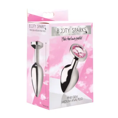 Pink Gem Anal Plug Medium