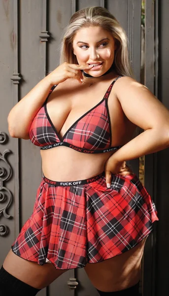 F*ck Off Plaid Skirt