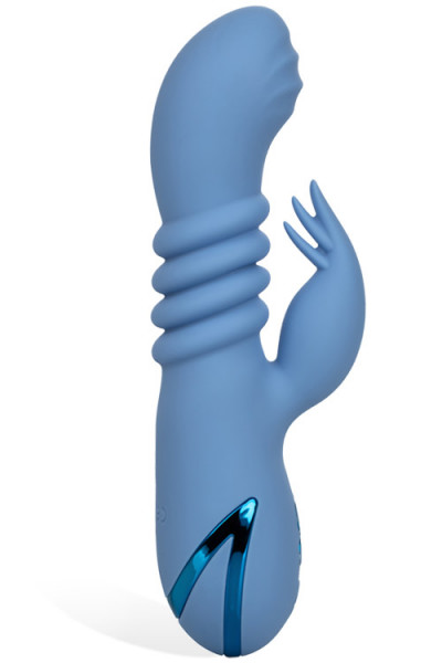 California Exotic 8" Thrusting Silicone G-Spot Rabbit with Flicking Teaser