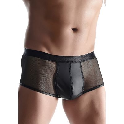 Wetlook mesh Men s shorts Black Hot Underwear