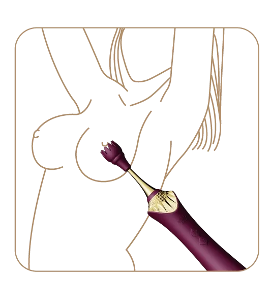 ZALO BESS 2 Warming Clitoral Massager with 4 attachments