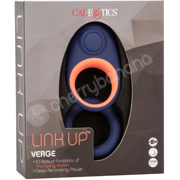 Link Up Verge Cock Ring With Thumping Pulsation Plus Ultra-Soft Cockring