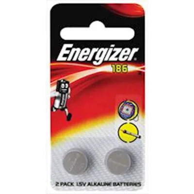 Energizer Alkaline Calculator 186 Lr43 Button Battery 15v 2pk