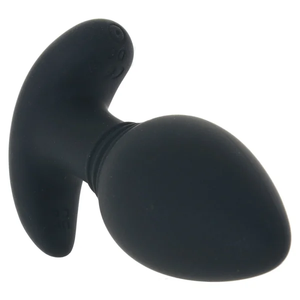 Playboy Pleasure Plug & Play Rechargeable Silicone Vibrating Butt Plug With Remote - Black