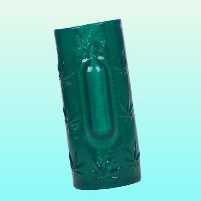 Green 39 Blaze 39 Cannabis Male Masturbator with Rechargeable Bullet