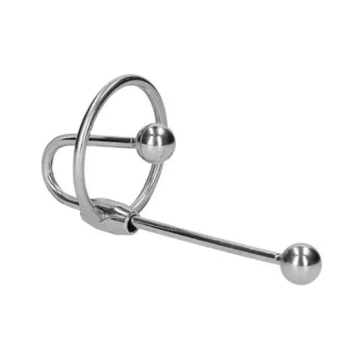 Ouch Urethral Sounding Metal Plug With Ring 10 Mm