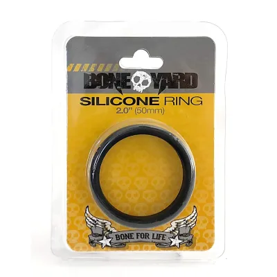Boneyard Silicone Ring 50mm Black