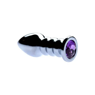 Kink Range Ribbed Gem Plug 4 Inch
