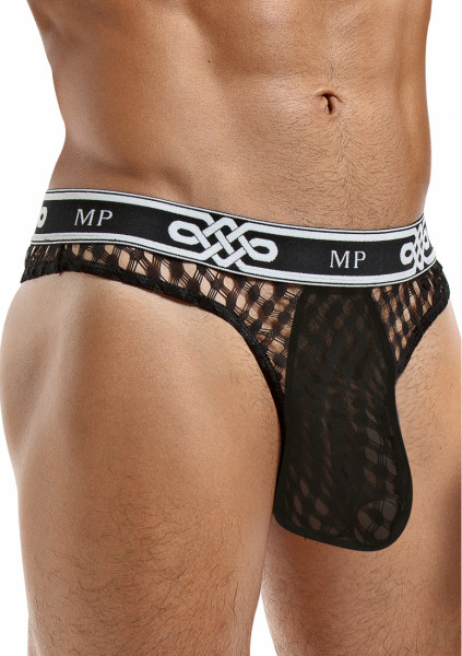 Lo Rise Thong - Black - Hot Male Lingerie