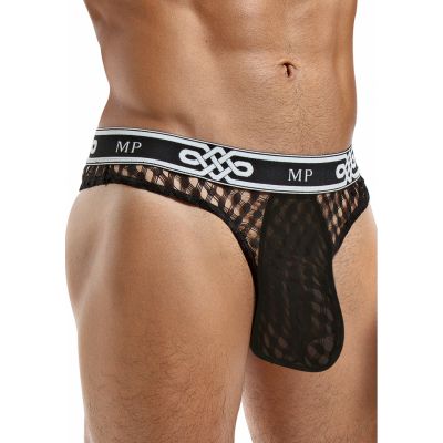 Lo Rise Thong Black Hot Male Lingerie