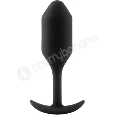 B vibe Snug Plug 2 Black Silicone Weighted 4 5 Butt Plug