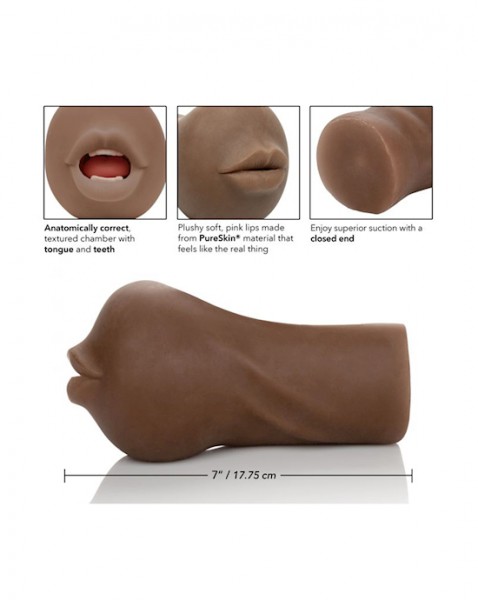 Stroke It Mouth Mastorbator - Brown — image 6 of 18