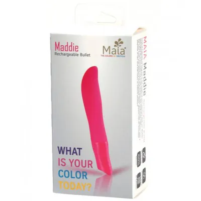 Maddie Rechargeable Silicone Bulllet Vibrator Pink