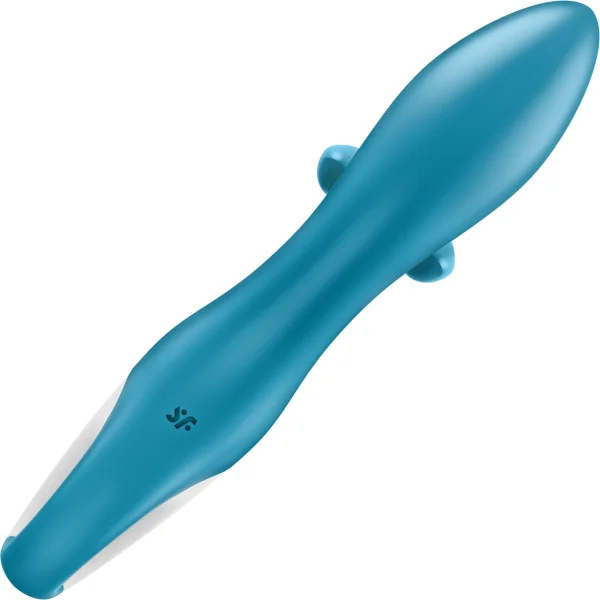 Satisfyer Embrace Me Silicone Rechargeable Flexible Dual Stimulation Vibrator - Turquoise