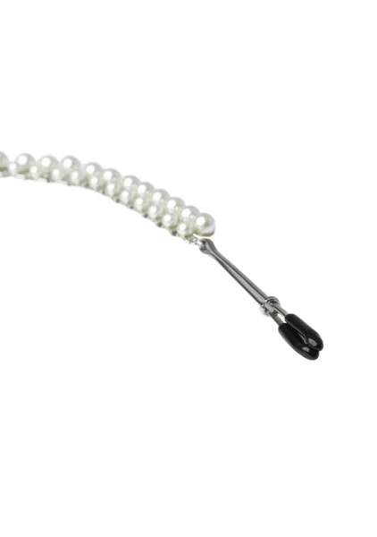 Midnight Pearl Chain Nipple Clips By Sportsheets