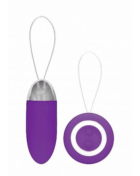 Luca - Rechargeable Remote Control Love Egg - Purple - 4.7 Inch