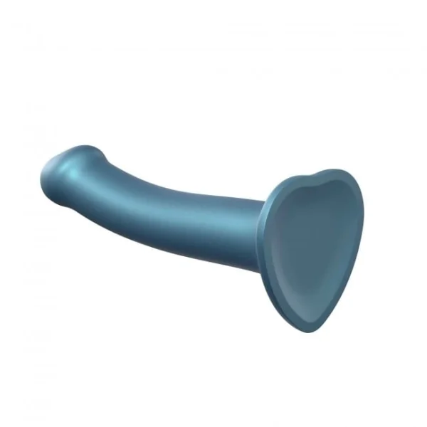 StrapOnMe Mono Density Dildo Metallic Duck Blue Size M Shine — image 6 of 8