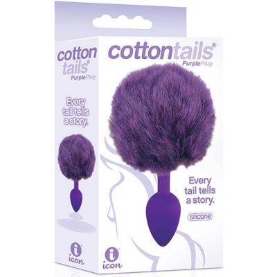 Purple Bunny Tail Plug