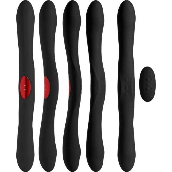 KINK Dual-Flex Silicone Rechargeable Vibrator With Wireless Remote By Doc Johnson