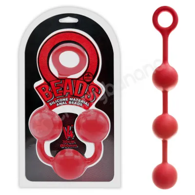 O Beads Red 14 Anal Beads