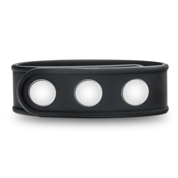 Performance - Vs5 - Silicone 3-snap Cock Strap - Black