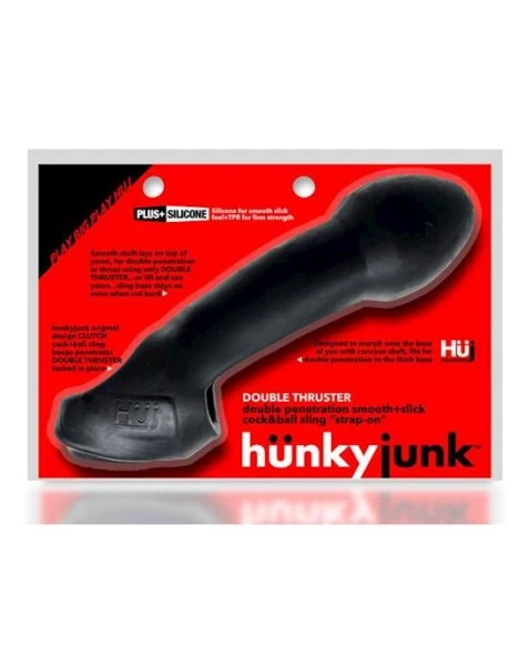 :  Hunkyjunk Double Thruster Double Penetrator Sling Tar Ice