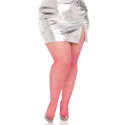Spandex Industrial Net Tight 1x 2x Neon Pink