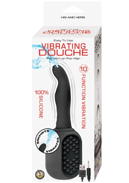 Vibrating Douche - Black