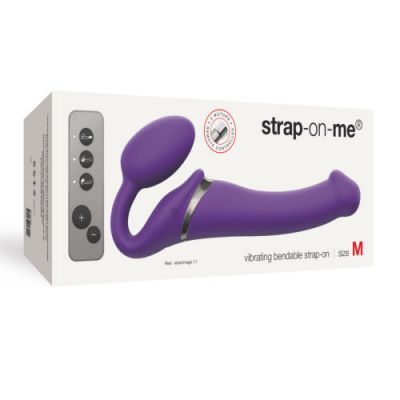 Strap on Me Vibrating Strap On Medium Purple