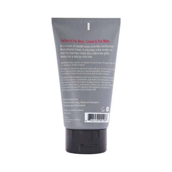 Max Satisfaction Masturbation Cream 3 fluid ounces