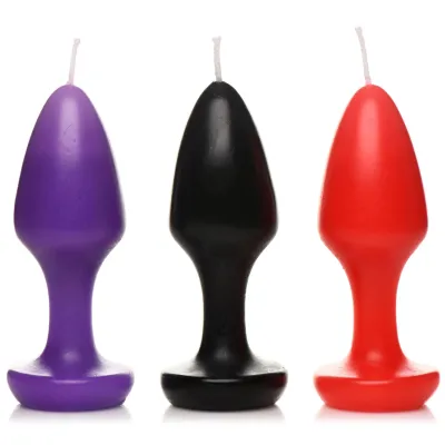 Kink Inferno Drip Candles Black Purple Red
