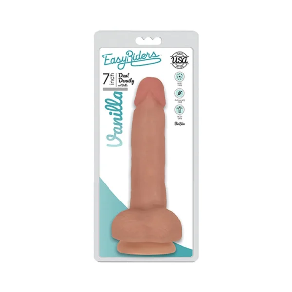 Easy Rider Bioskin Dual Density Dong 7in With Balls