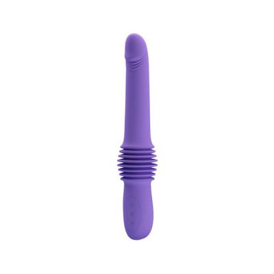 Pazuzu Thrusting Vibrator 14 1 Inch Purple 14 1 Inch