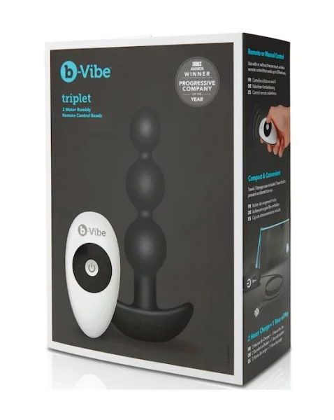 B-VIBE - TRIPLET ANAL BEADS - BLACK