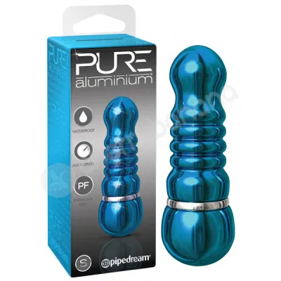 Pure Aluminium Small Blue Bullet Vibrator