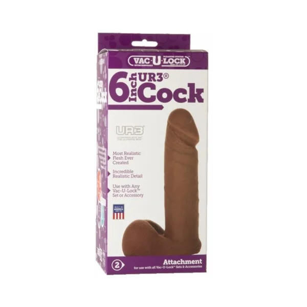 Vac-U-Lock 6 inches Ultraskyn Cock