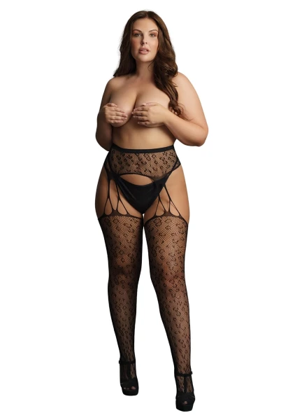 Le Desir Suspender Leopard Pantyhose - Queen Size — image 4 of 6