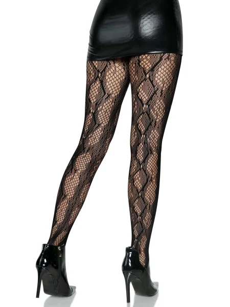 Python Net Tights - One Size - Black