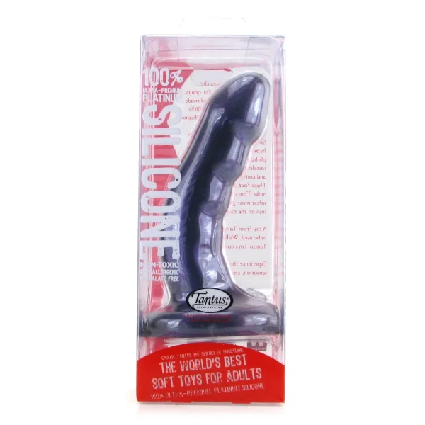 Curve Silicone G-Spot Dildo by Tantus - Midnight Purple