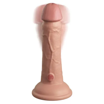 King Cock Elite 6 In Vibrating Dual Density Cock