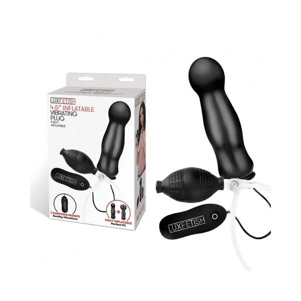 Lux Fetish 4.5" Inflatable Vibrating Plug — image 6 of 7