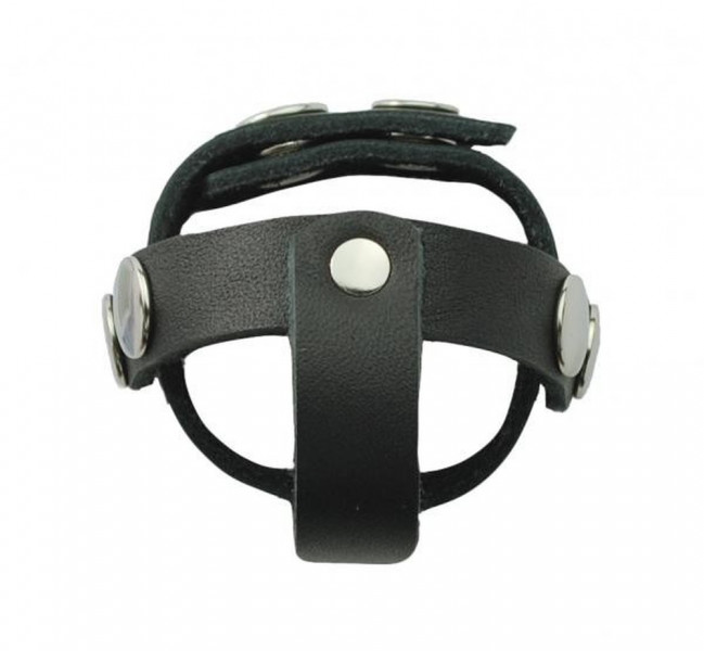 T Style Ball Divider Leather Snap Closure Black — image 5 of 13
