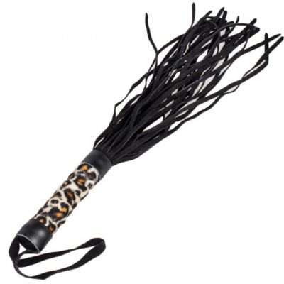 Bondara Leopard Print Faux Fur Flogger 15 5 Inch