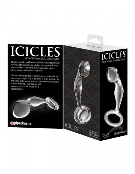 3.5" Glass Prostate Massager