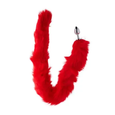Kinki Foxy Tail Butt Plug 33 6 Inch Red 33 Inch