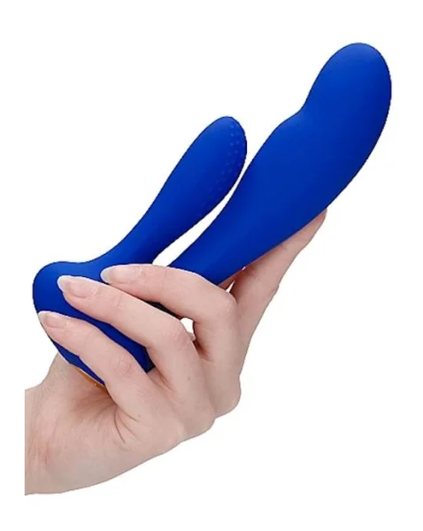 G-spot And Clitoral Vibrator - Flair  - Blue - 6.8 Inch