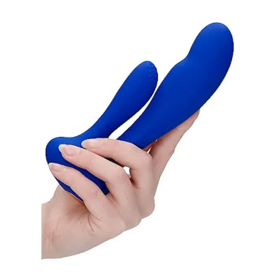 G spot And Clitoral Vibrator Flair Blue 6 8 Inch