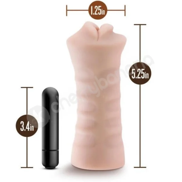M For Men Skye X5 Plus Ultra Soft Stroker With Bullet Vibe