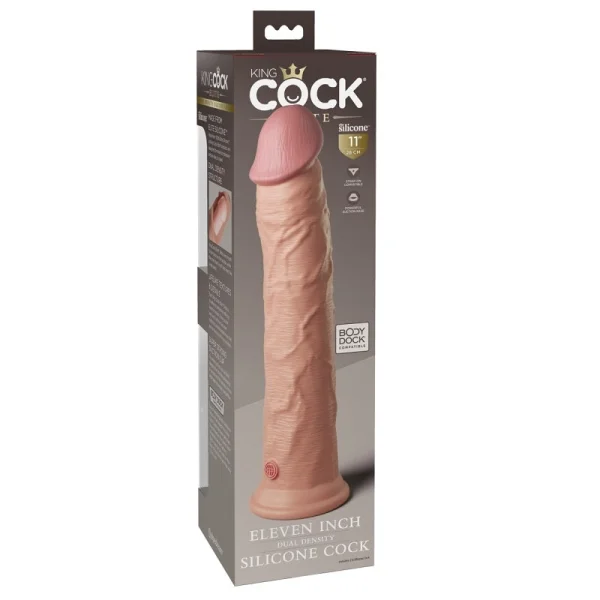 King Cock Elite 11 Inch Dual Density Cock Flesh Pink
